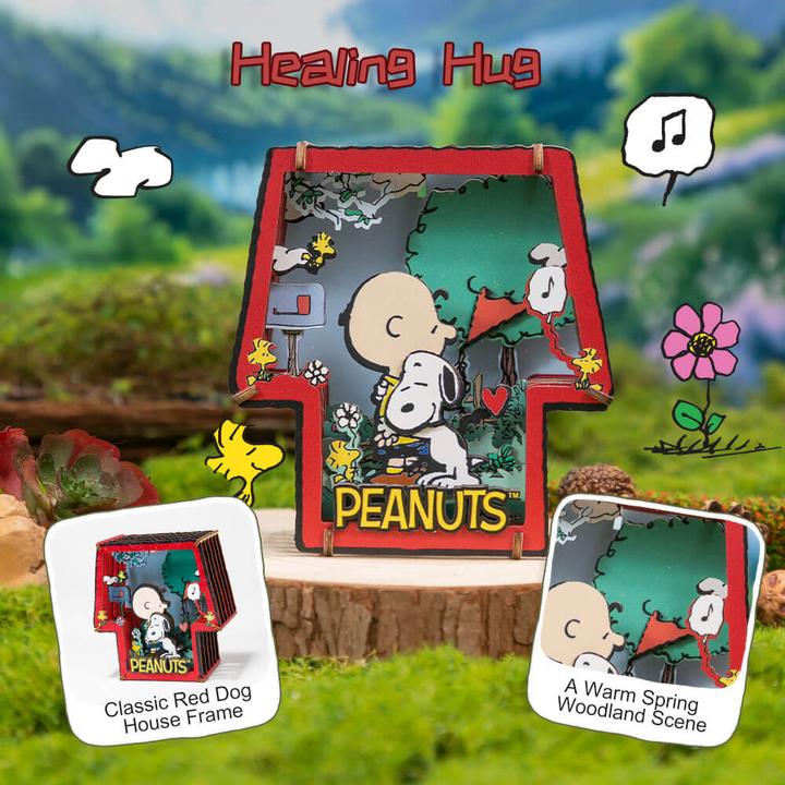 Produktbild Pantasy Die Peanuts Puremind Modellbausatz Wooden Theater Healing Hug