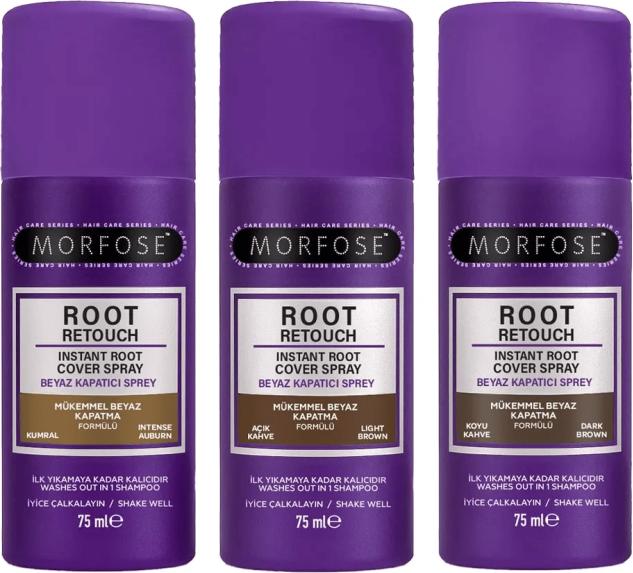 Image du produit Morfose Root Concealer Spray – Marron Foncé (75 ml) (75 ml)
