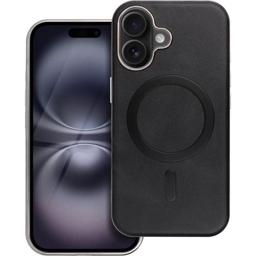 OEM Back panel cover GENTLEMAN MAG COVER Case compatible with MagSafe for IPHONE 12 PRO black (Apple iPhone 12 Pro), Cover smartphone, Nero