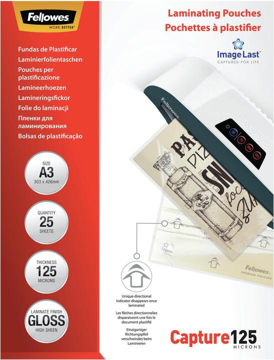 Produktbild Fellowes Capture 125 (A3, 25 Stück, 125 µm)