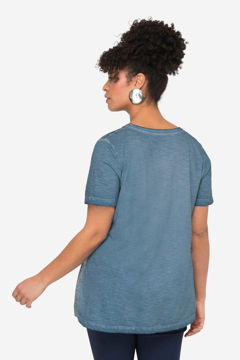 Image du produit Miamoda T-shirt à manches courtes et col rond, avec message imprimé et motif léopard (44)