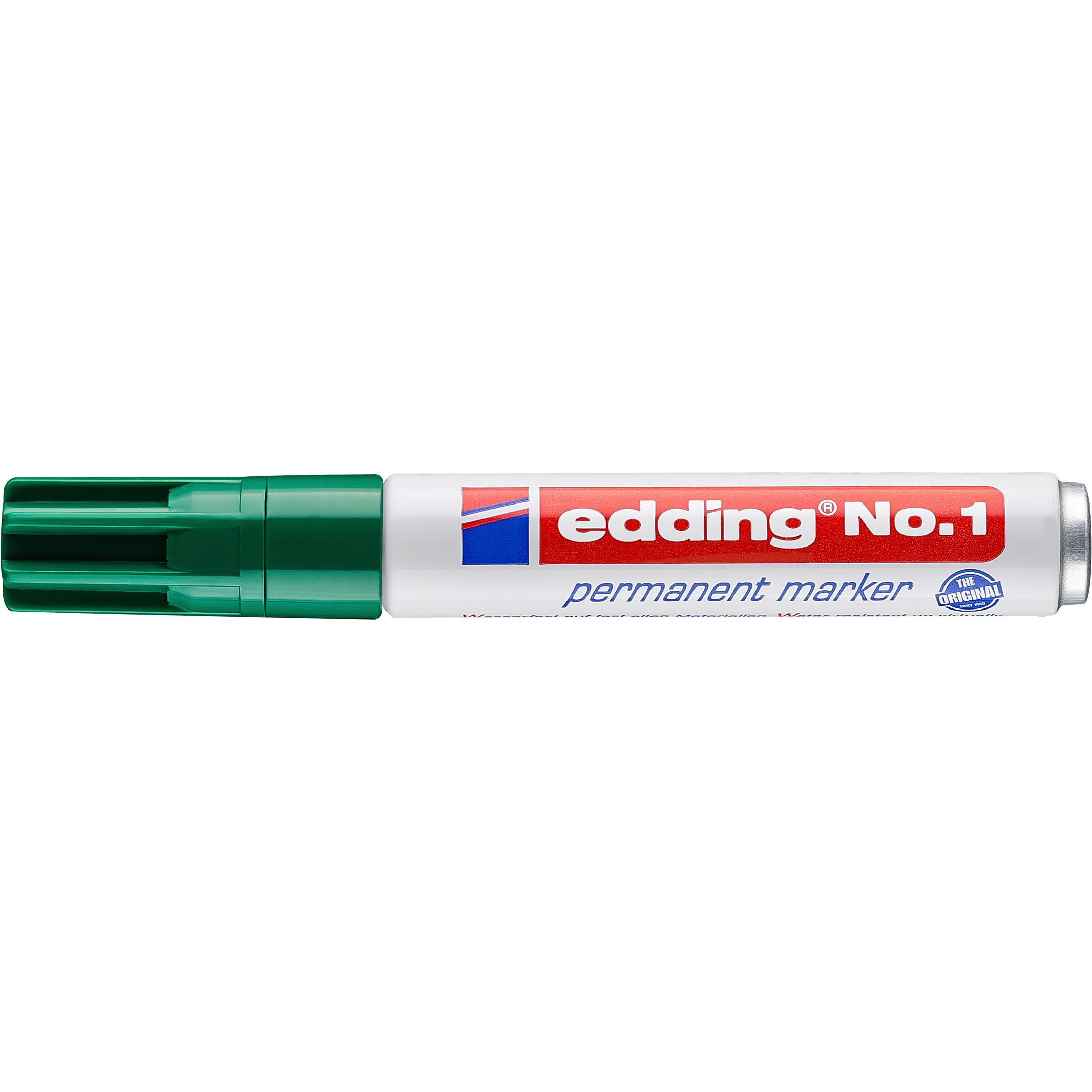 Thumbnail - Edding, Marker, Permanent Marker No. 1 (Grün, 5 mm, 1 x)