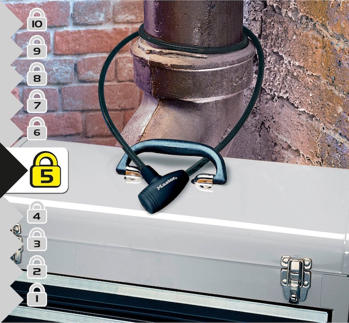 Produktbild Master Lock Fahrradschloss als Bügelschloss 8154EURD (180 cm)