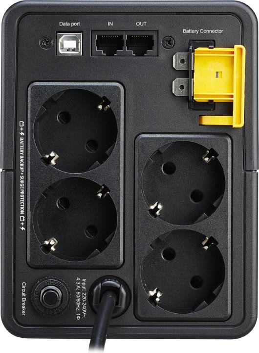 Productafbeelding APC BX950MI-GR Ononderbreekbare voeding (UPS) Line-Interactive 950 VA 520 W 4 AC-uitgangen (950 VA, 520 W, Lijninteractief UPS)