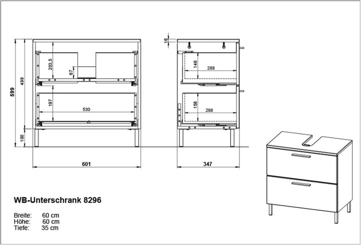 Actual product image micasa Estevez II (60 x 35 x 60 cm)