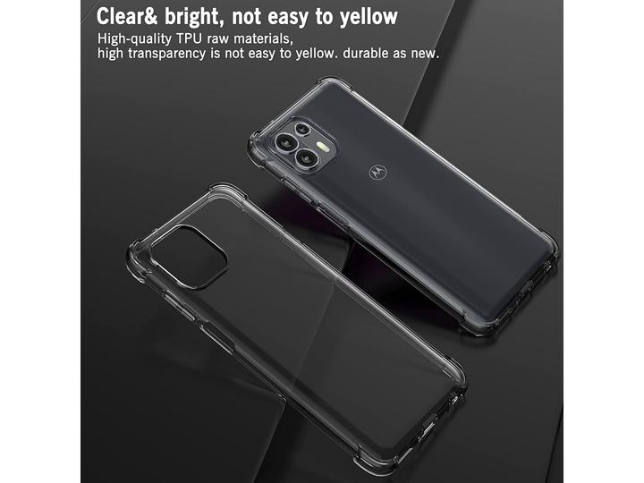 Produktbild Screenguard Motorola Edge 20 Lite Hülle Crystal Soft Airbag Bumper (Motorola Edge 20 Lite)