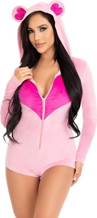 Produktbild Leg Avenue TEDDYBÃ„R-SAMT-BODYS, ROSA, M (M)