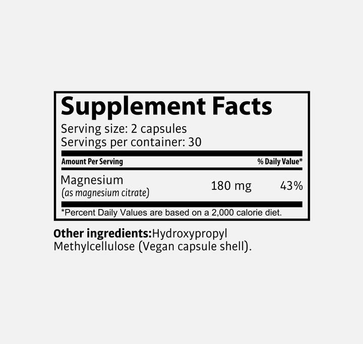 Produktbild Tasnim Magnesiumcitrat ESL – Recovery – 60 Kapseln (60 Stk., Kapseln, 41 g)