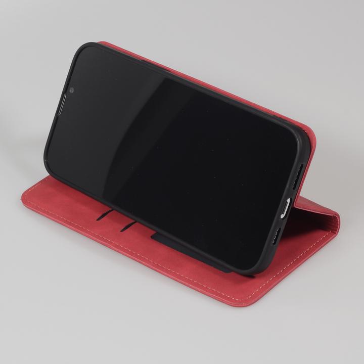 Actual product image PhoneLook Etui cuir Flip Wallet vintage avec fermeture aimantée et compartiment cartes (Apple iPhone 13)