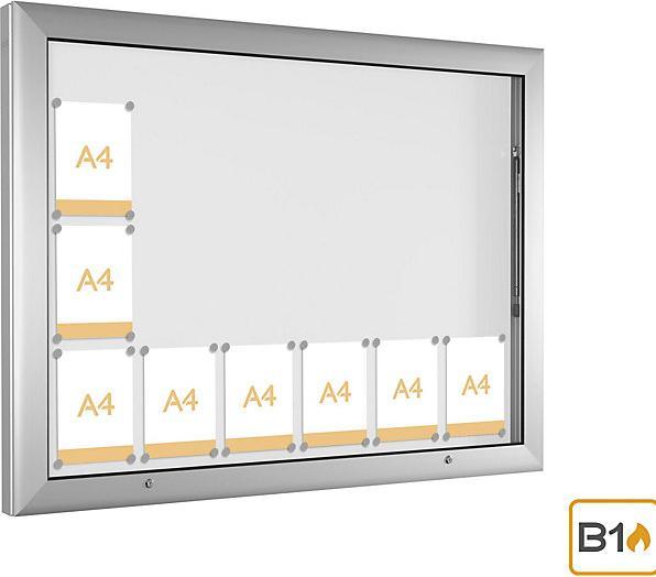 Image du produit kaiserkraft Vitrine d'exposition pour l'intérieur et l'extérieur (Tableau magnétique, 138 x 102.50 cm)