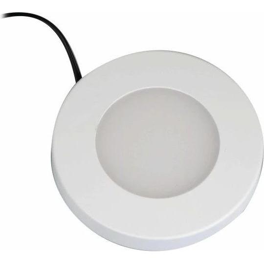 Synergy 21, Applique + Plafoniera, Downlight Round / 4000K Weiss / 12V / 76Ø x 10mm Möbelleuchte mit AMP Stecker