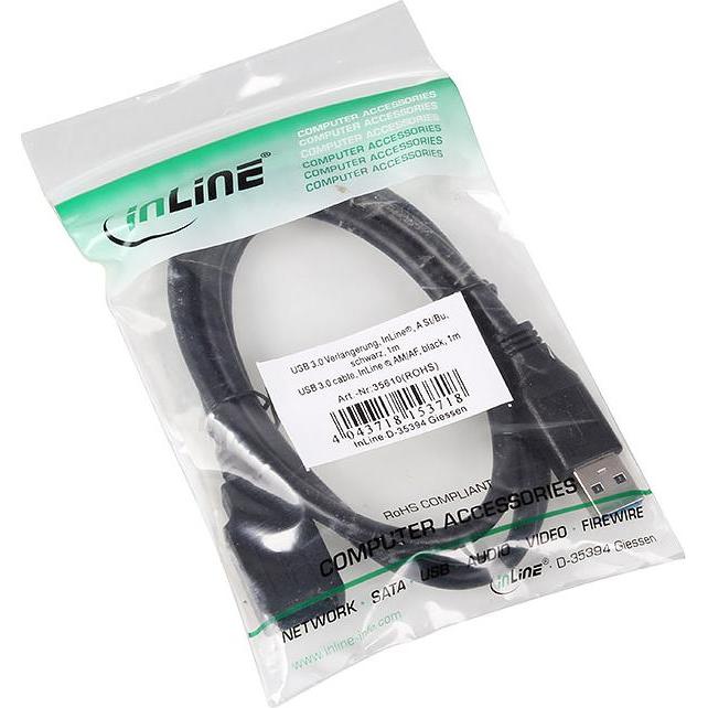 Thumbnail - InLine USB A – USB A (1 m, USB 3.2), USB Kabel