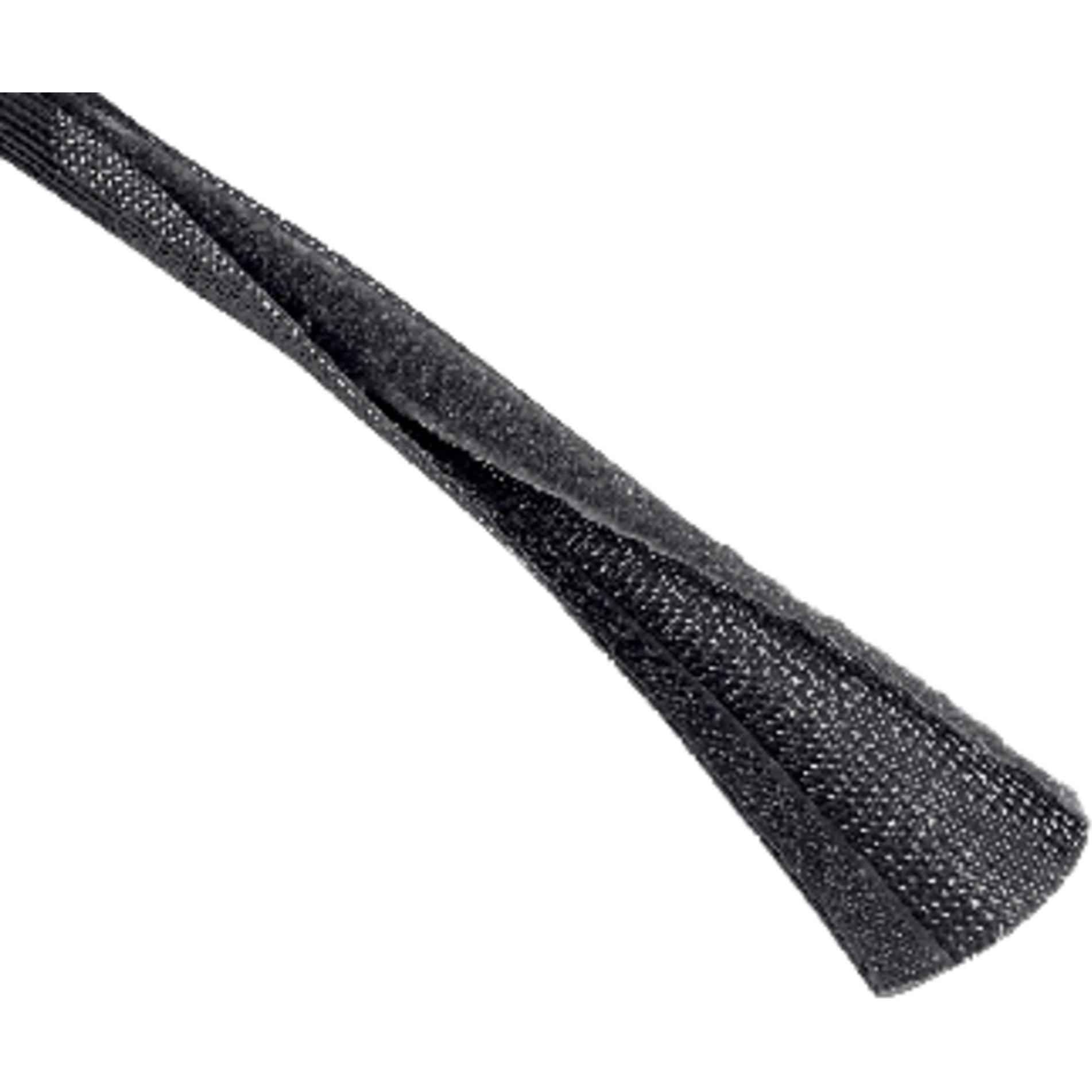 Hama, Canale passacavi, Guaina per cavi in tessuto flessibile, universale, 20 - 40 mm, 1,8 m, nero (Tubo cavi, 180 cm)