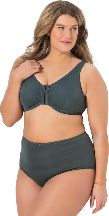 Produktbild Ulla Popken Bustiers, 2er-Pack, Blüten/uni, Vorderverschluss (2er Pack, 120 D)
