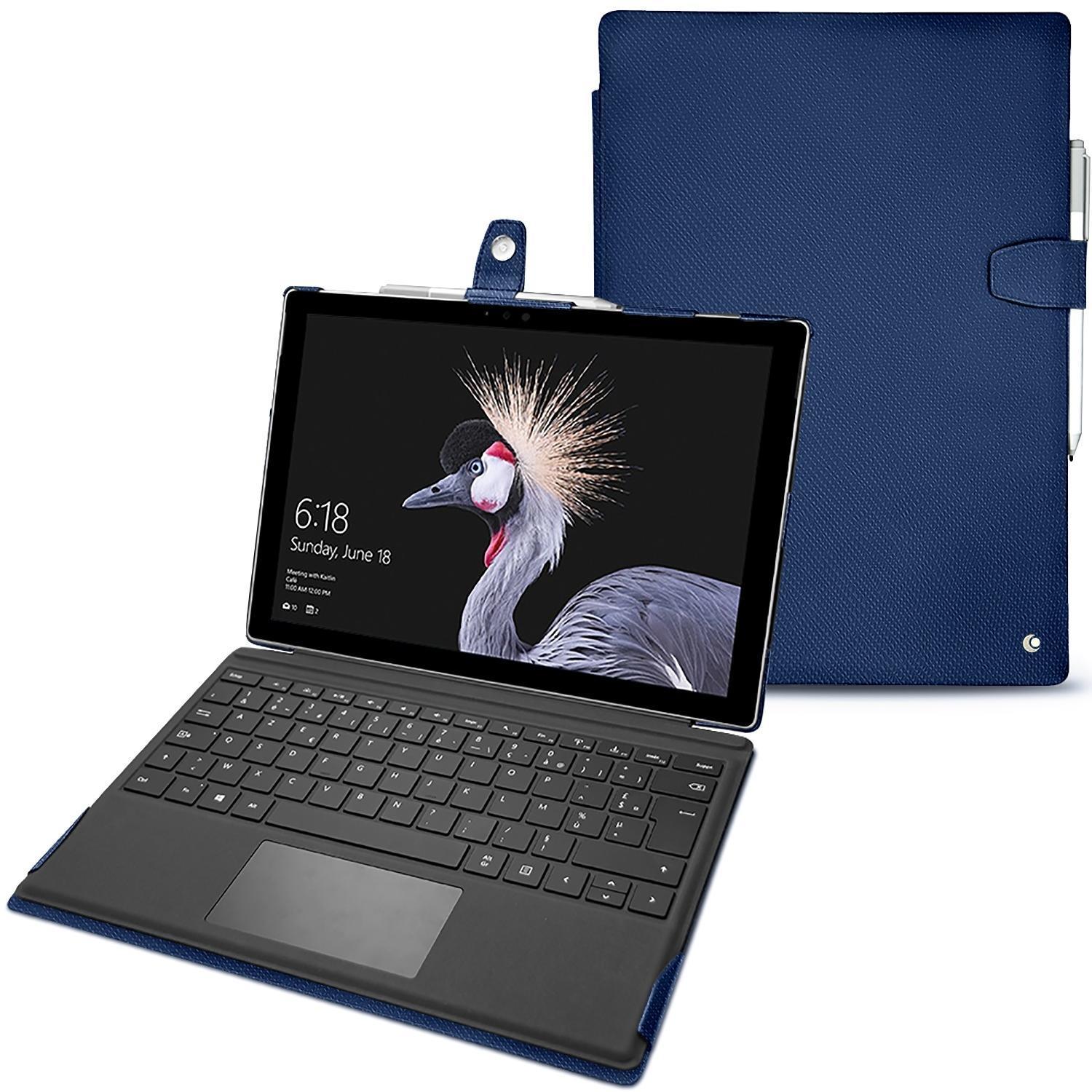 Noreve Lederschutzhülle (12.30", Microsoft), Notebooktasche, Blau