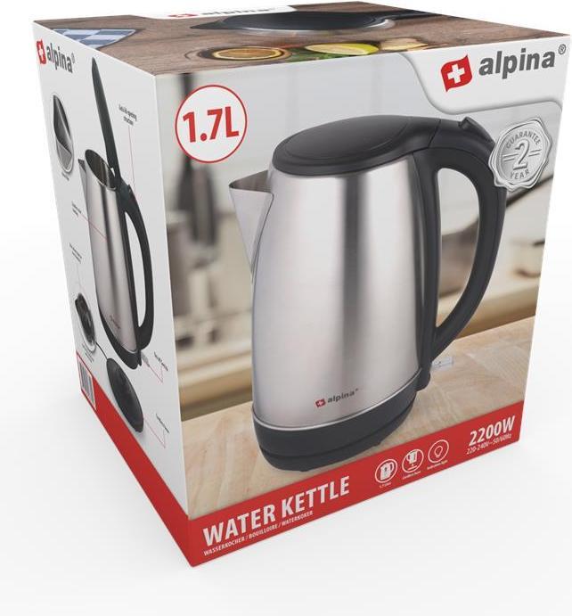 Actual product image alpina kettle 2200 W Silver (1.70 l)