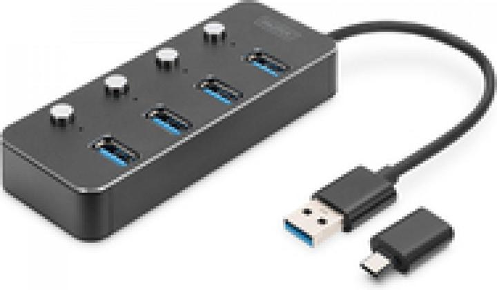 Image du produit Digitus USB 3.0 Hub (USB-A, USB-C, 4 ports)