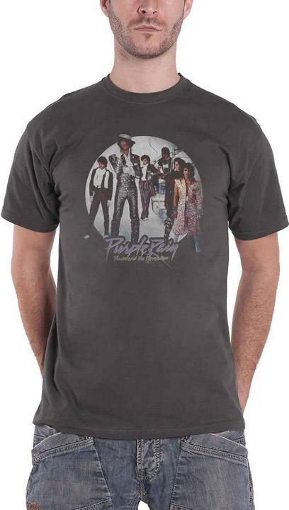 Actual product image Prince Unisex Adult Purple Rain Circle T-Shirt (XXL)