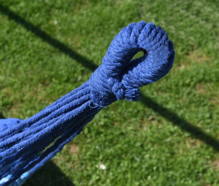 Produktbild Cattara Hammock Textil - blue-white 200 x 100 cm (120 kg)