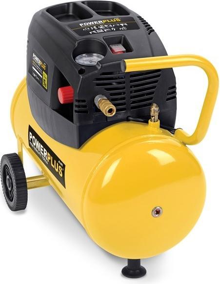 Actual product image Powerplus Compressor 1100W 24L oil-free (8 bar, 24 l)
