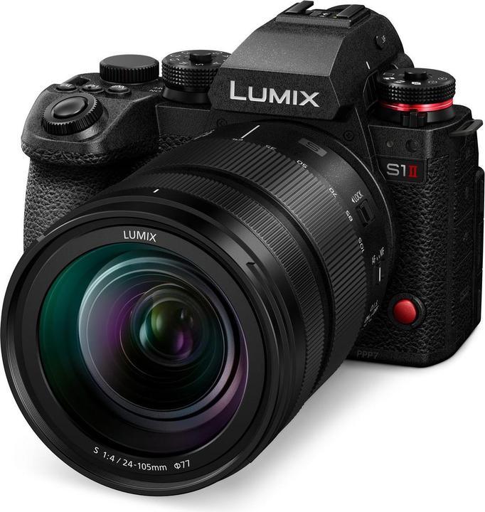 Produktbild Panasonic Lumix S1II + Lumix S 24–105 mm F4 Macro O.I.S. (24 - 105 mm, 24.10 Mpx, Vollformat)