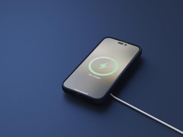 Immagine prodotto Njord Custodia rigida Salm.Leather Magsafe blu (Apple iPhone 14 Pro Max)