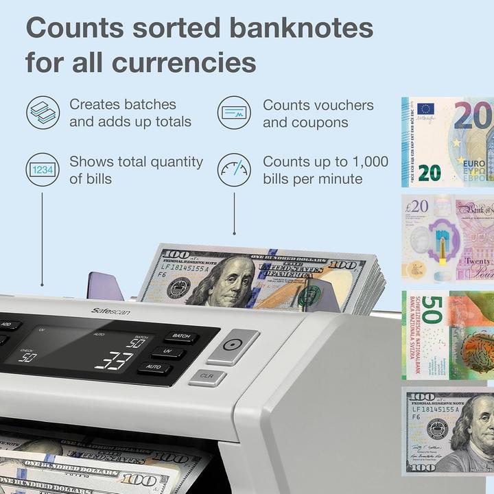 Immagine prodotto Safescan 2210 (Bancone, Validatore di banconote)