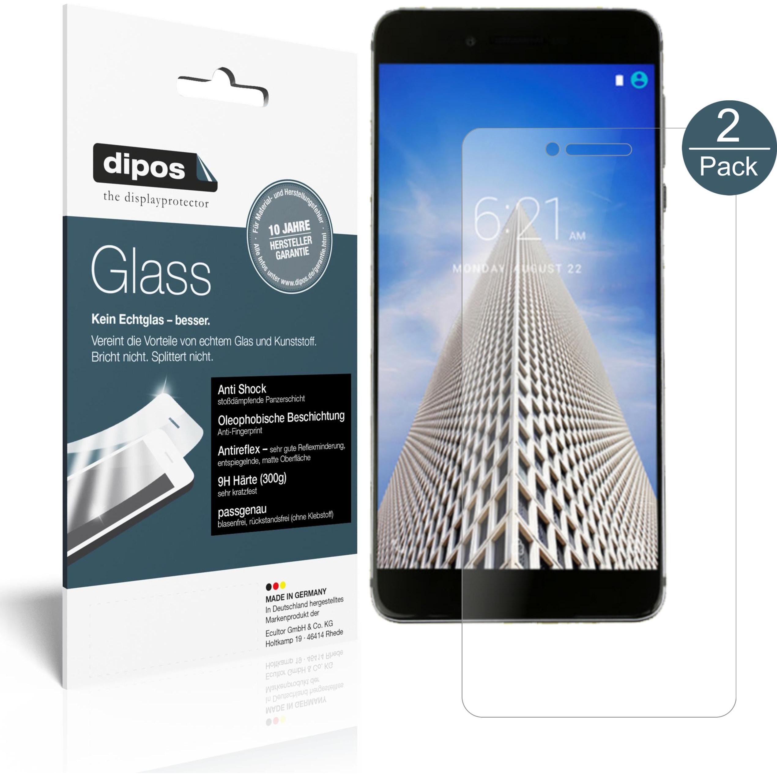 Thumbnail - Dipos Displayschutz Anti-Shock (2 Stück, Vernee Mars Pro), Smartphone Schutzfolie, Transparent