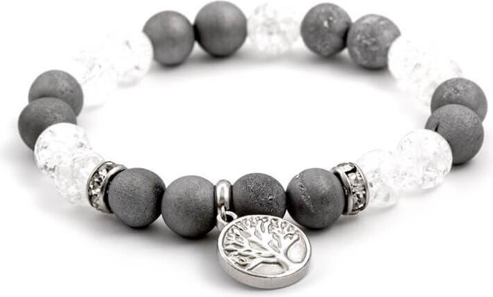 Immagine prodotto Beneto Bracciale di agata e perline di cristallo MINK76 / 17