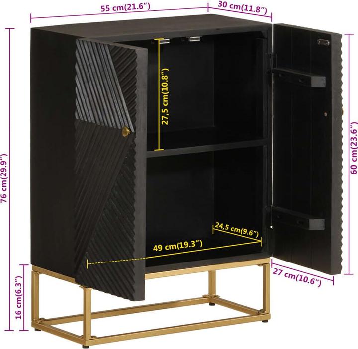 Image du produit vidaXL Sideboard (30 x 55 x 76 cm)