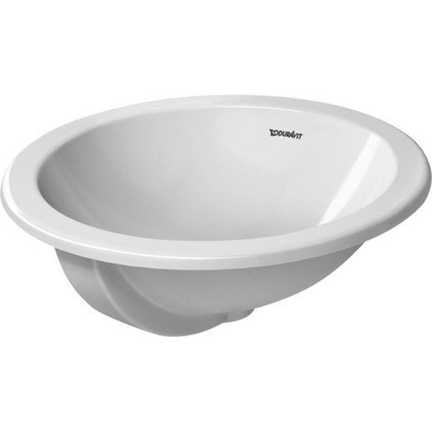 Duravit, Waschbecken, Einbauwaschtisch ARCHITEC m ÜL o HLB d= 470mm ohne Hahnloch weiss (470 mm, 470 mm)