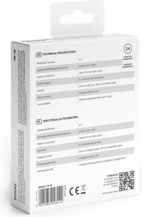 Actual product image Savio TR-16