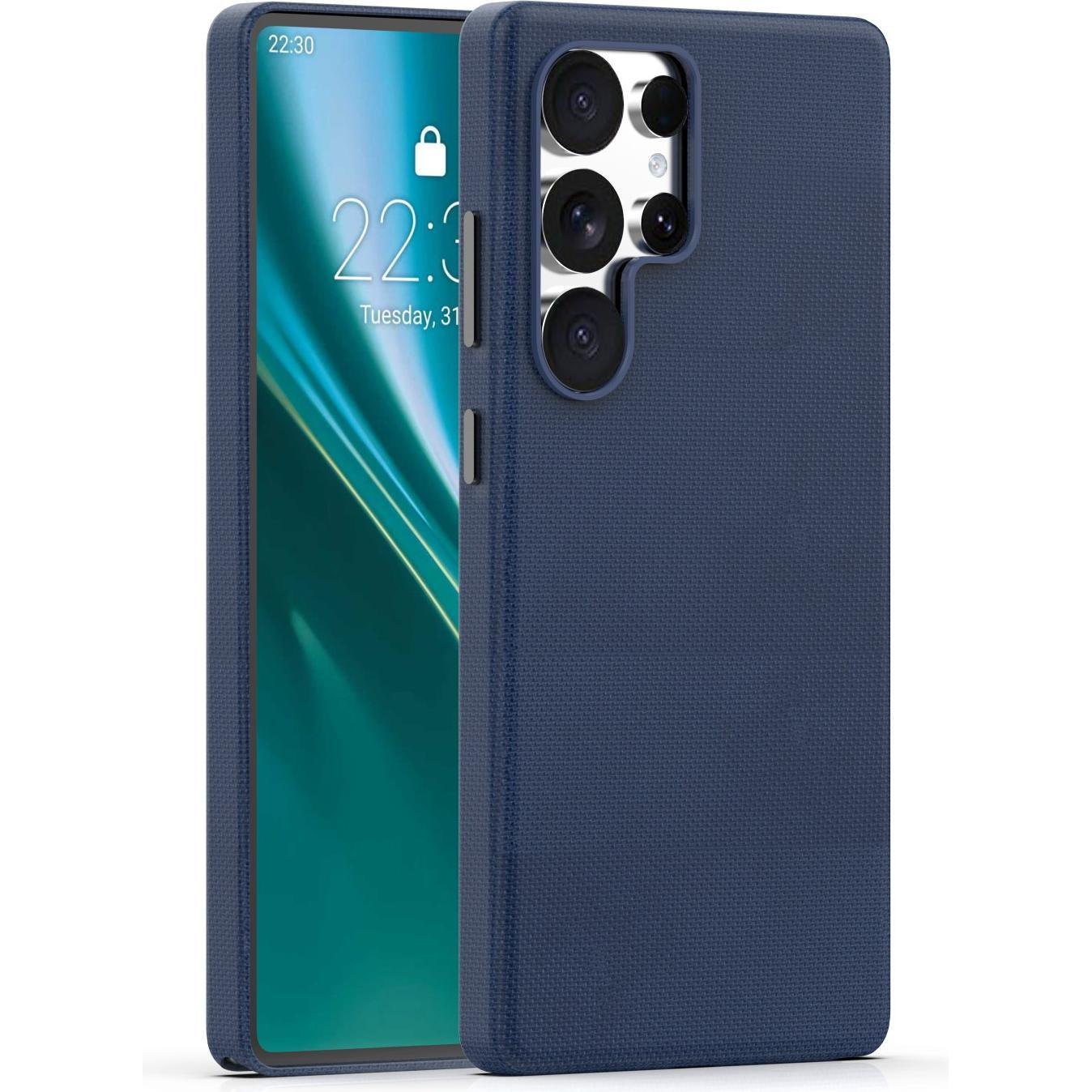 Etteri Elegant Mag case for Samsung S25 Ultra dark blue, Cover smartphone, Blu