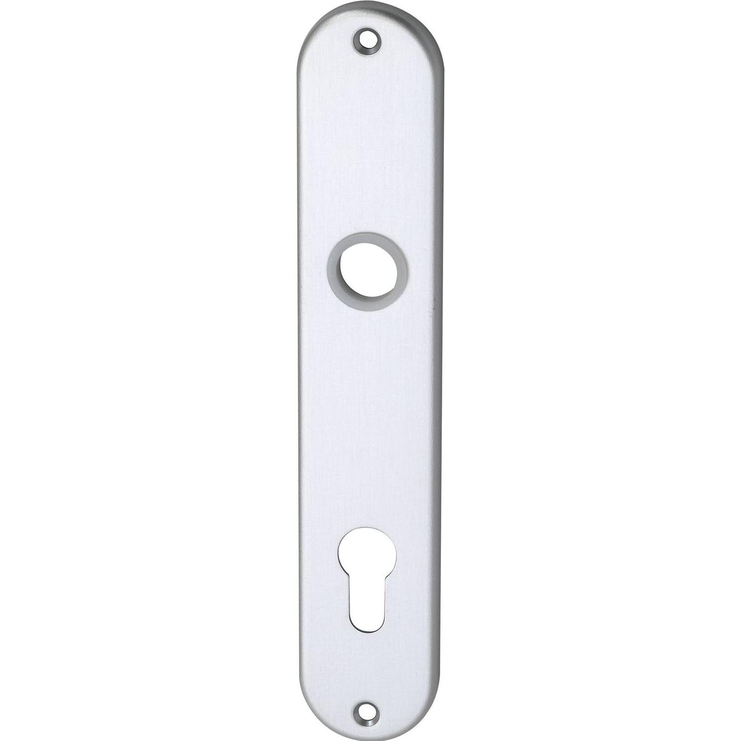 Thumbnail - Brialma, Türgriff + Fenstergriff, Langschild SCH-Line U-Form, PZ 88, silber eloxiert (Türschild)