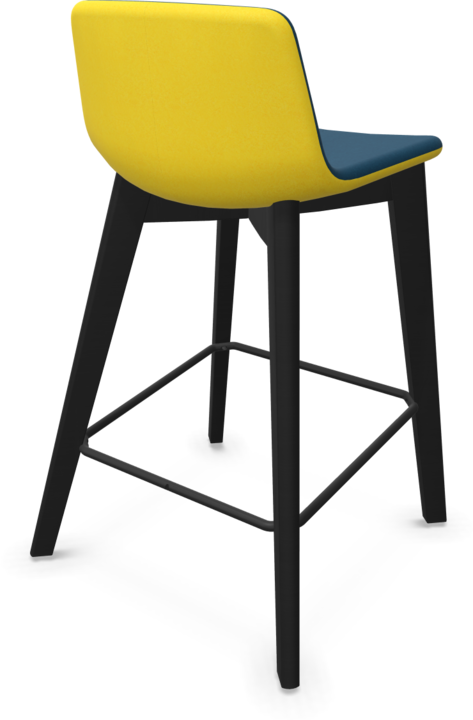 Blue, Yellow, Black, Ash stained black