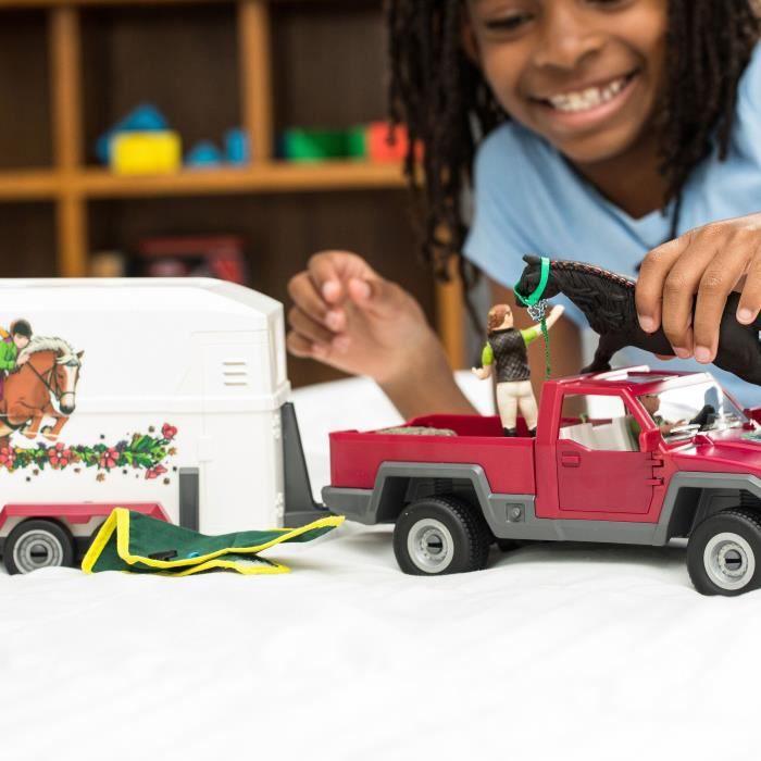 Actual product image Schleich Pick-up with horse trailer