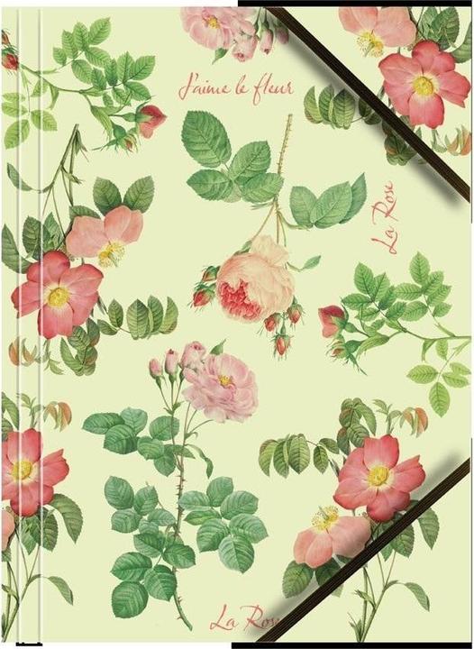 Produktbild Tetis A4-Kartonmappe mit Eckgummiband, Rosen (6 Stück) (A4, 6x)