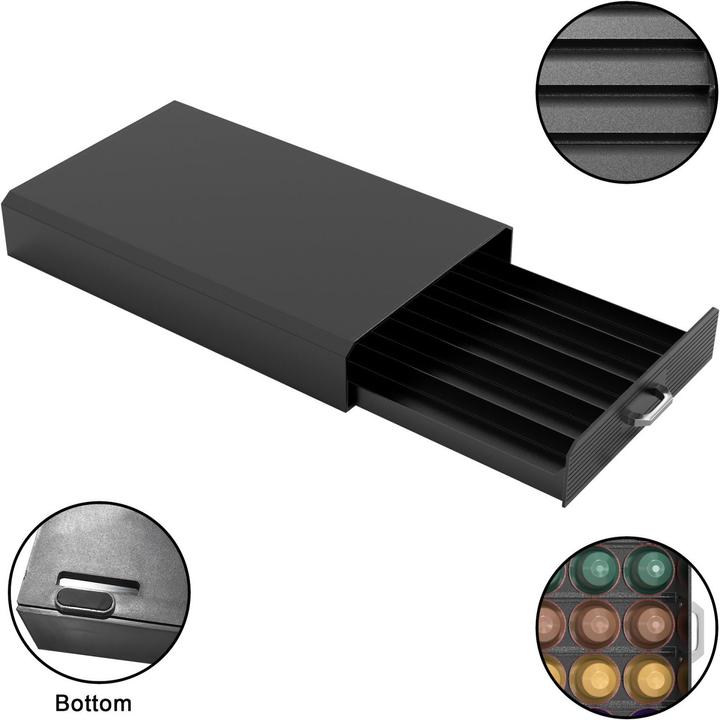 Actual product image Intirilife Storage drawer coffee capsules