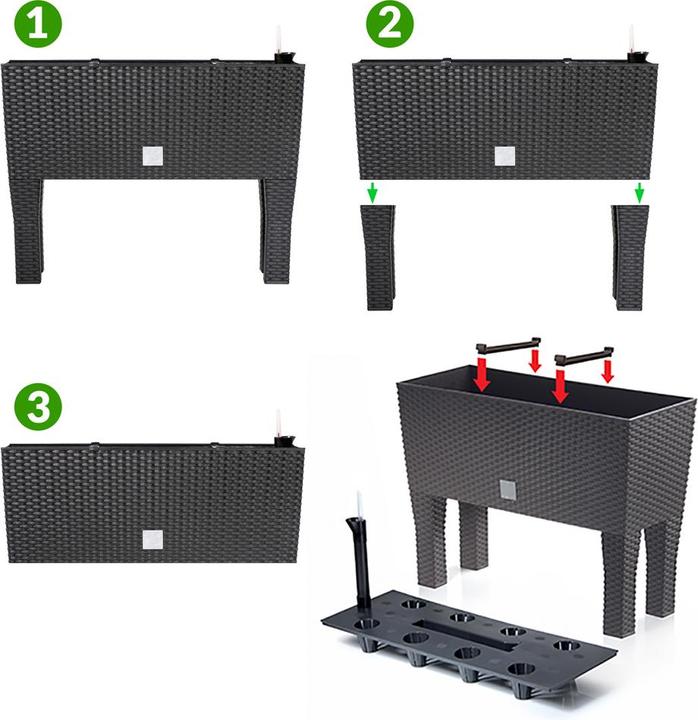 Actual product image Deuba Lit surélevé