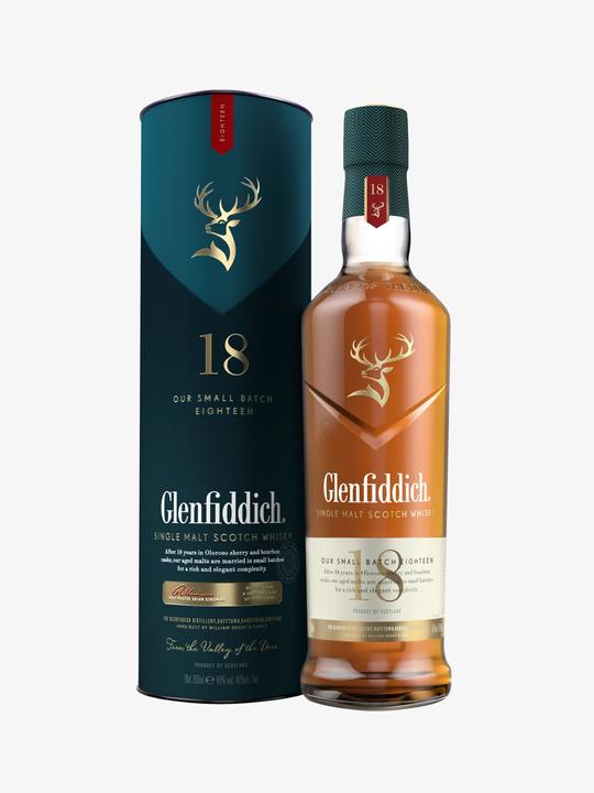 Produktbild Glenfiddich 18 Years Old (Single Malt, Scotch Whisky, 1 x 70 cl)