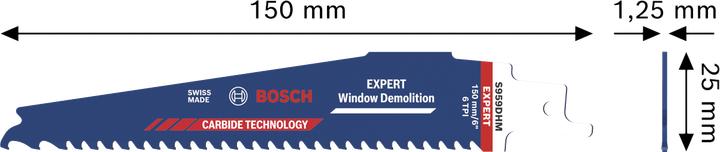 Image du produit Bosch Professional Zubehör EXPERT S959DHM Window Demolition Säbelsägeblatt