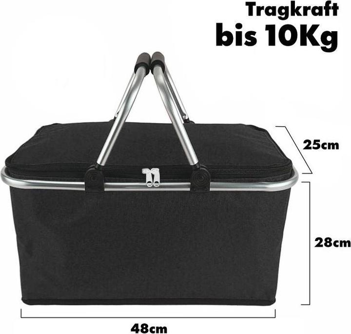 Produktbild Hermex Einkaufskorb Tragekorb Kühlkorb Carrybag Kühltasche Picknickkorb (25 l)