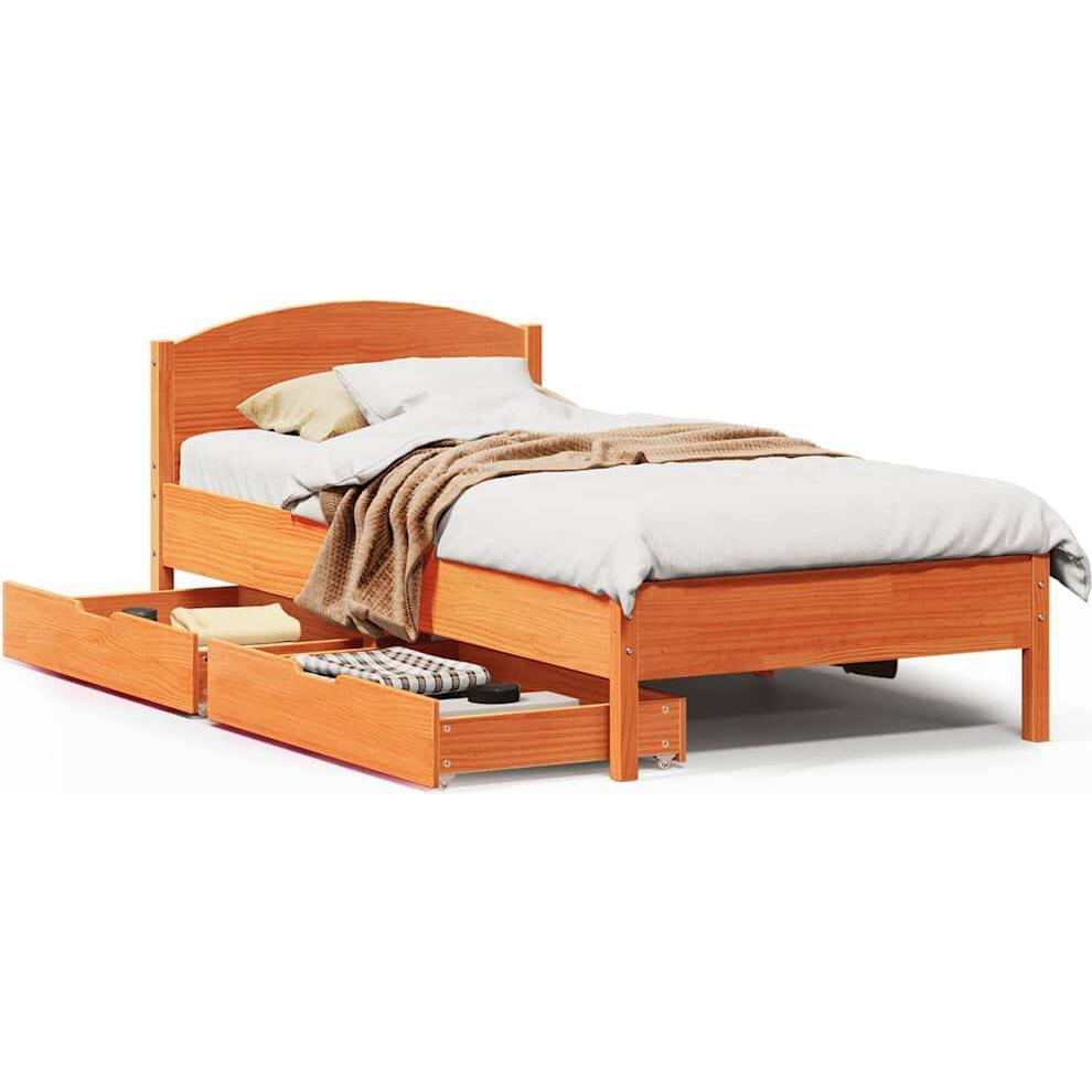 VidaXL, Bett, Bett ohne Matratze (75 x 190 cm)