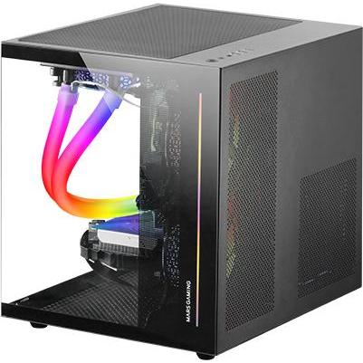 Mars Gaming Mc-View (Mini-ITX, mATX), Case PC, Nero