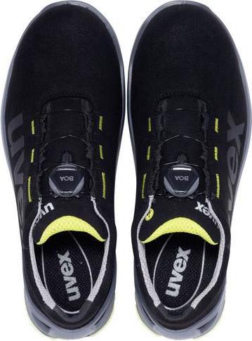 Produktbild Uvex Safety 1 Halbschuhe S2 65667 schwarz, gelb Weite 10 GrÃ¶ÃŸe 42 (S2, 42)