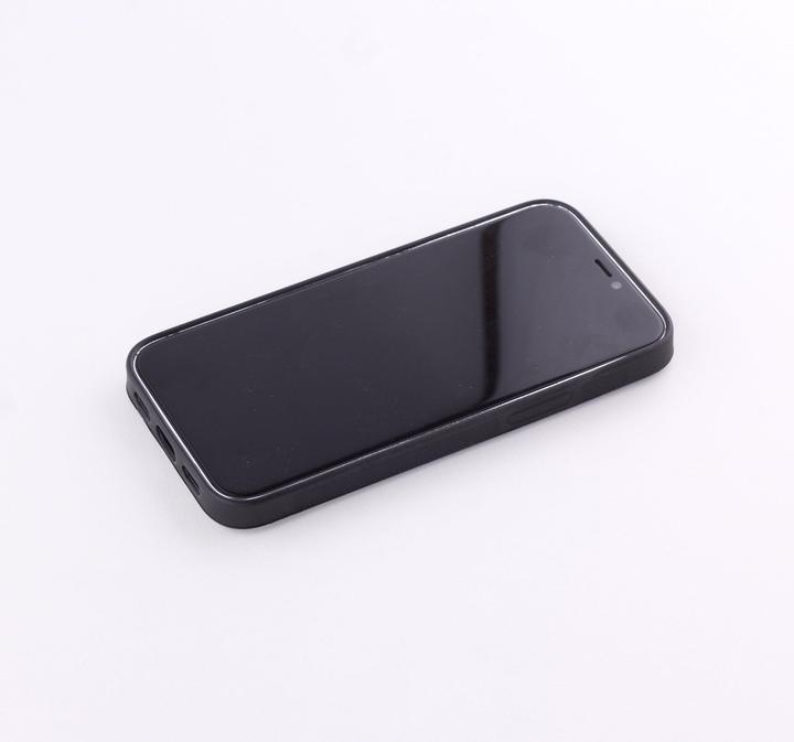 Actual product image PhoneLook Coque Silicone rigide noir Sea Foam Blue (Apple iPhone 12 mini)