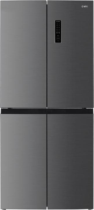 Vox 4-türiger Kühlschrank FD 448 IX E (E, H: 237L, Z: 125L, NO-FROST,Wechselrichter)