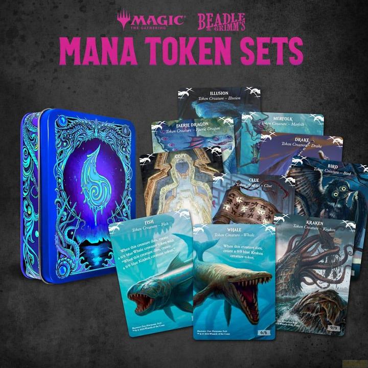 Actual product image Beadle & Grimm´s Magic the Gathering Dice and Token Pack Blue Mana (German, 2 - 4 Players)