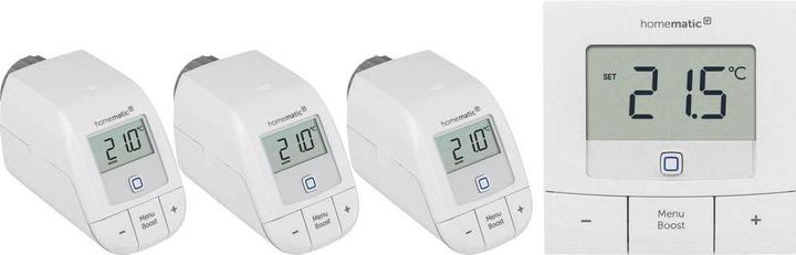 Actual product image Homematic IP SET 3 thermostat à radiateur basic + 1 thermostat mural basic