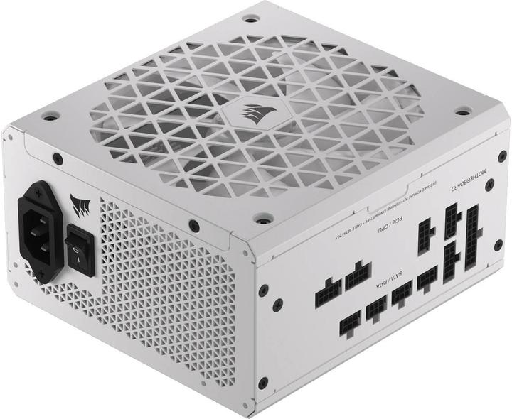 Image du produit Corsair Série RMx Shift White, RM750x Shift White, 750 Watt, 80 PLUS GOLD Certified, Fully Modular Power (750 W)